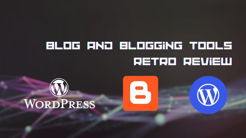 Blog and Blogging Tools Retro Review cover with brands mention in original post showcased